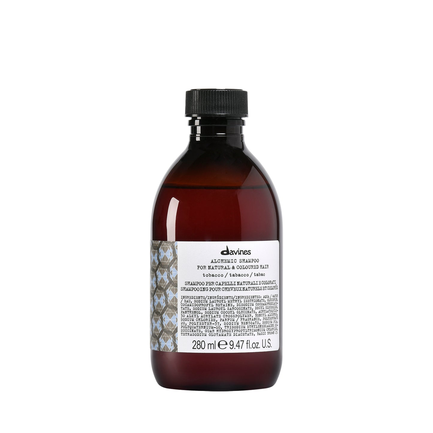 Davines Alchemic Tobacco Shampoo – Farberhalt für mittel- bis hellbraune Nuancen